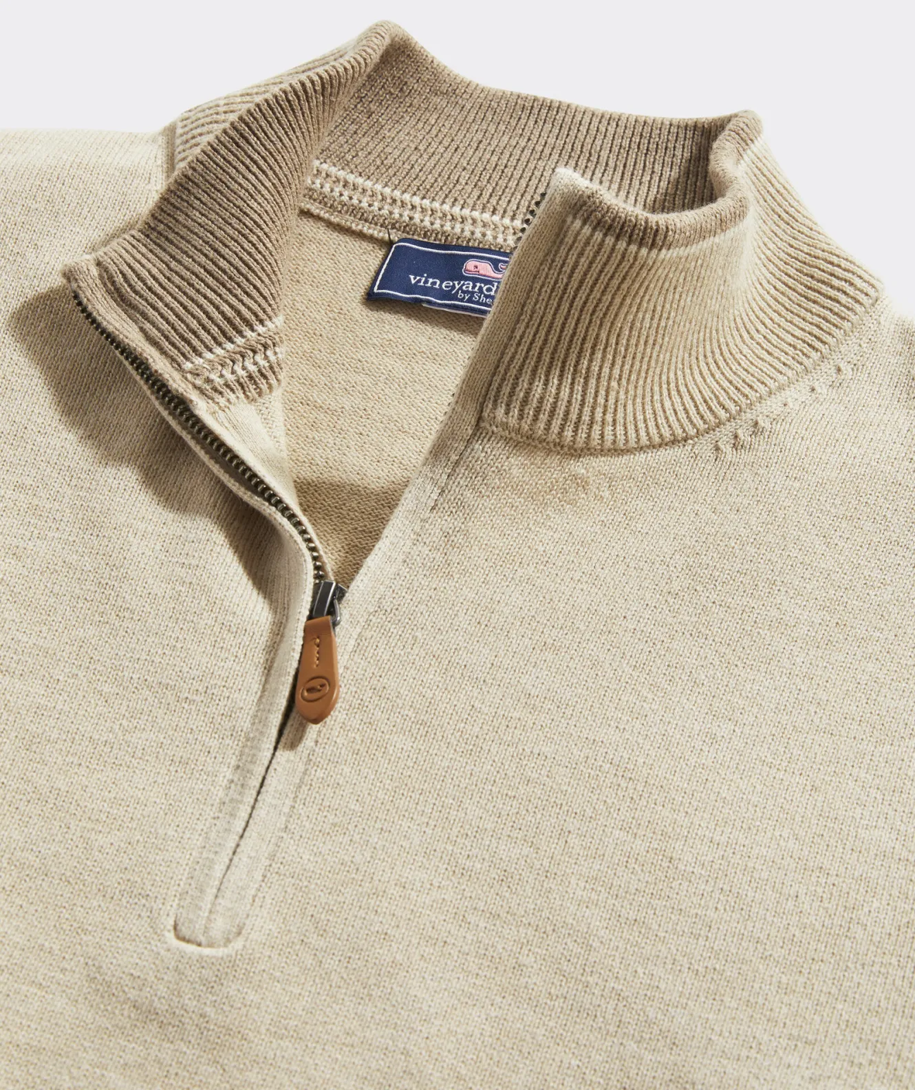 Vineyard Vines Boathouse Tipped Quarter-Zip< Quarter-Zips
