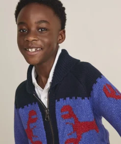 Vineyard Vines Boys’ Cotton Cashmere Cable Crewneck Sweater< Sweaters