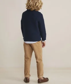 Vineyard Vines Boys’ Cotton Cashmere Cable Crewneck Sweater< Sweaters