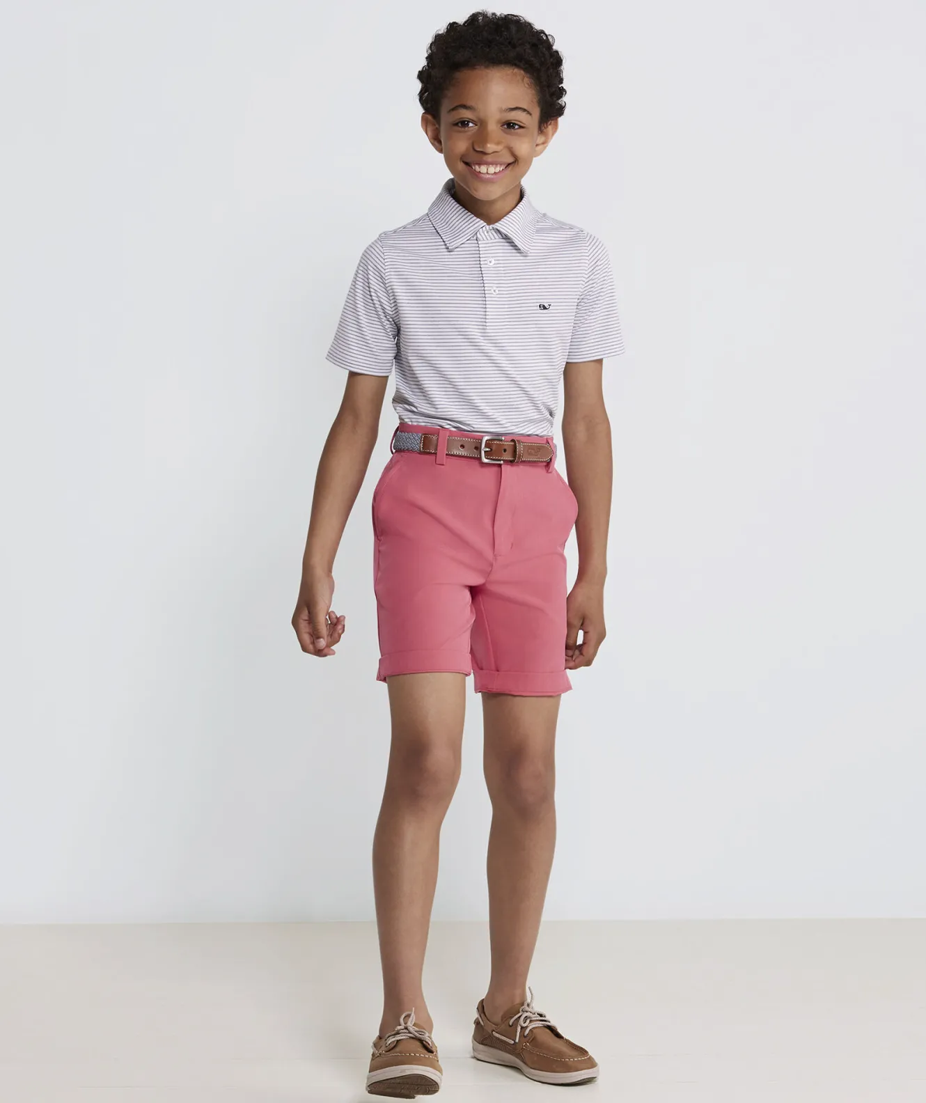 Vineyard Vines Boys' Bradley Stripe Sankaty Polo< Polos
