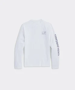 Vineyard Vines Boys' Fish Hook Whale Long-Sleeve Harbor Performance Tee< Swim & Rashguards|Tees