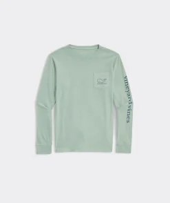 Vineyard Vines Boys' Football Whale Dot Long-Sleeve Hoodie Tee< Tees