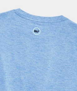 Vineyard Vines Boys' Front Whale Short-Sleeve Harbor Performance Tee< Tees