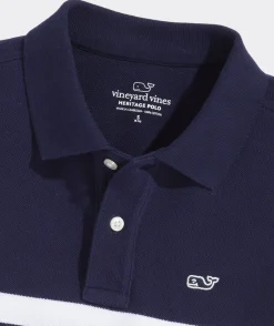 Vineyard Vines Boys' Heritage Tipped Pique Polo< Polos