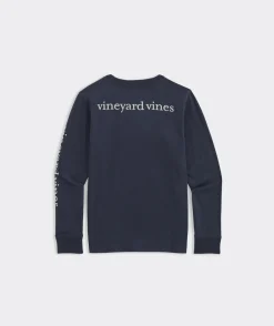 Vineyard Vines Boys' Lacrosse Stick Whale Long-Sleeve Tee< Tees