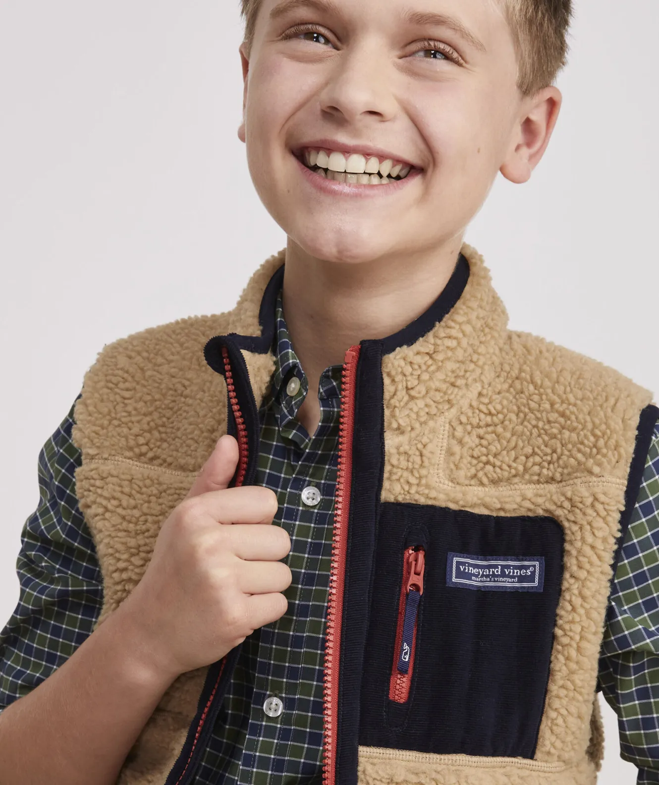 Vineyard Vines Boys' Lightweight Packable Puffer Vest< Jackets, Blazers & Vests