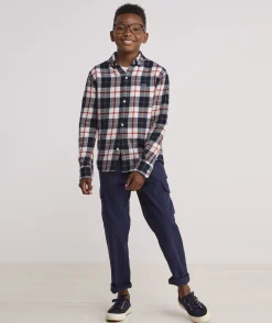 Vineyard Vines Boys' On-The-Go brrrº Tattersall Shirt< Button-Down Shirts