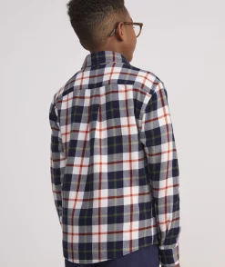 Vineyard Vines Boys' On-The-Go brrrº Tattersall Shirt< Button-Down Shirts
