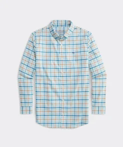 Vineyard Vines Boys' On-The-Go brrr° Tattersall Shirt< Button-Down Shirts