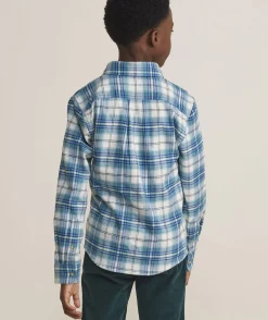 Vineyard Vines Boys' Stretch Flannel Check Shirt< Button-Down Shirts
