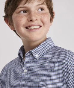 Vineyard Vines Boys' Stretch Flannel Plaid Shirt< Button-Down Shirts
