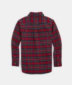 Vineyard Vines Boys' Stretch Poplin Check Shirt< Button-Down Shirts