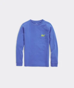 Vineyard Vines Boys' Sunset Pier Bernese Mountain Dog Long-Sleeve Pocket Tee< Tees