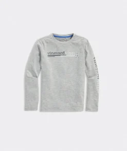 Vineyard Vines Boys' Turkey Whale Long-Sleeve Pocket Tee< Tees