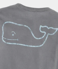 Vineyard Vines Boys' Vintage Whale Garment-Dyed Long-Sleeve Pocket Tee< Tees