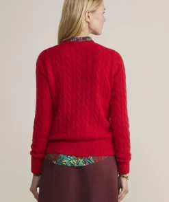 Vineyard Vines Cashmere Classic Cable Crewneck Sweater< Sweaters