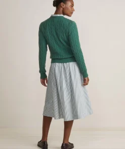 Vineyard Vines Cashmere Classic Cable Crewneck Sweater< Sweaters