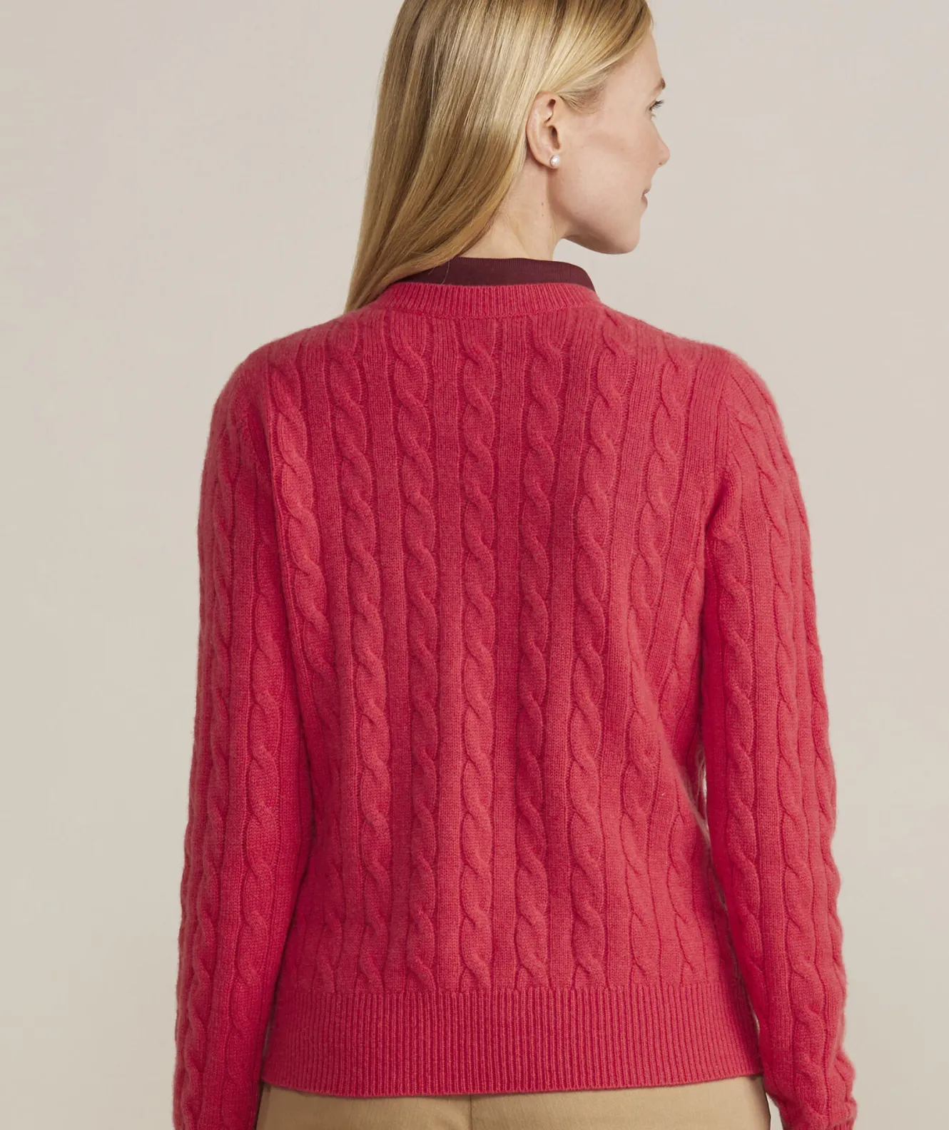 Vineyard Vines Cashmere Classic Cable Crewneck Sweater< Sweaters