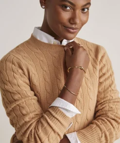 Vineyard Vines Cashmere Classic Cable Crewneck Sweater< Sweaters