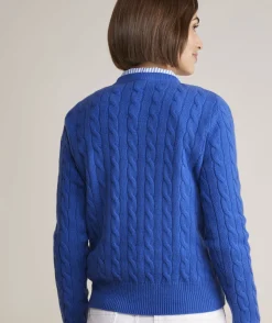Vineyard Vines Cashmere Classic Cable Crewneck Sweater< Sweaters