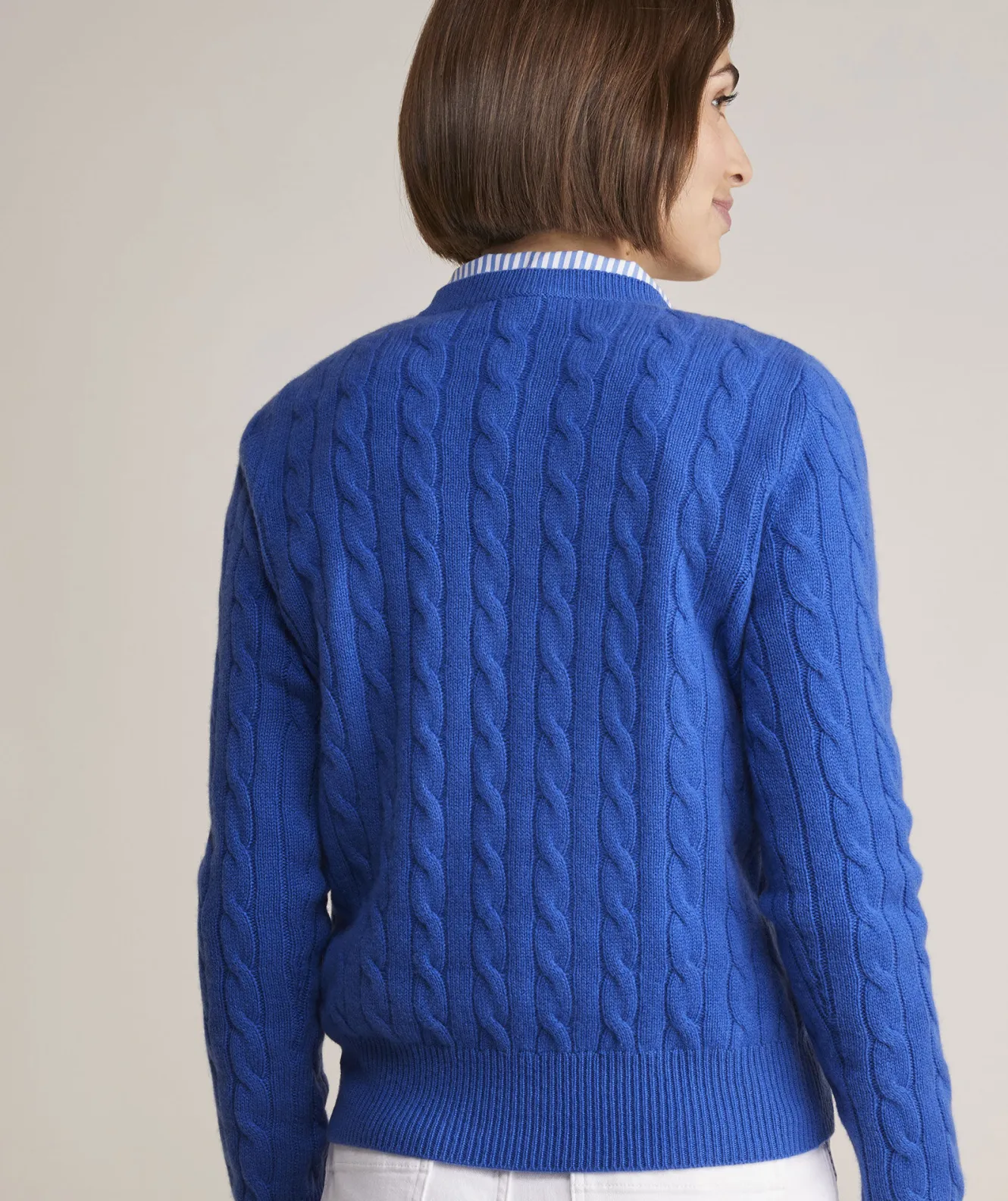 Vineyard Vines Cashmere Classic Cable Crewneck Sweater< Sweaters