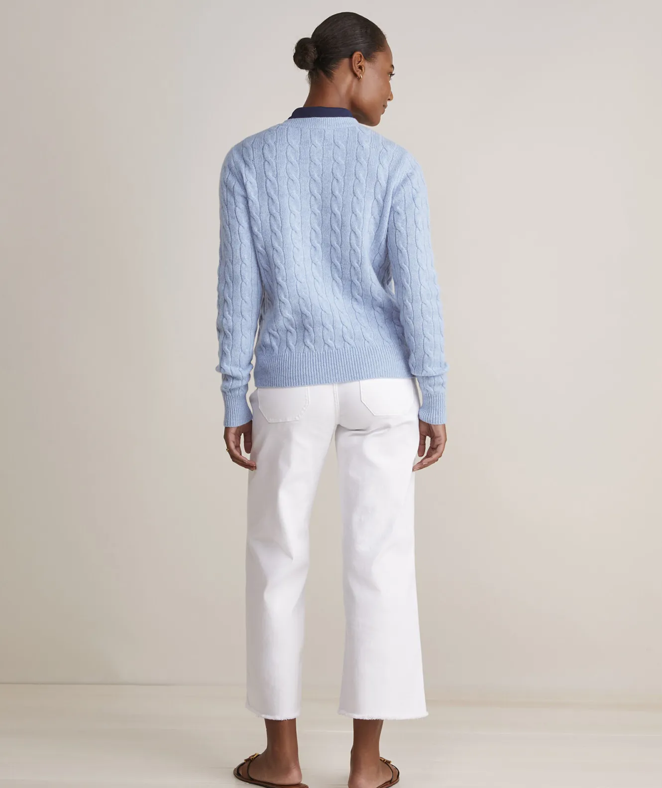 Vineyard Vines Cashmere Classic Cable Crewneck Sweater< Sweaters