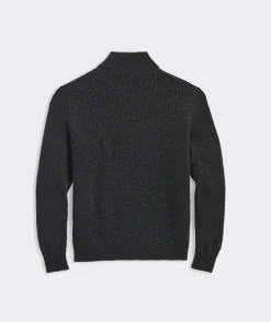 Vineyard Vines Cashmere Fisherman Rib Quarter-Zip Sweater< Quarter-Zips