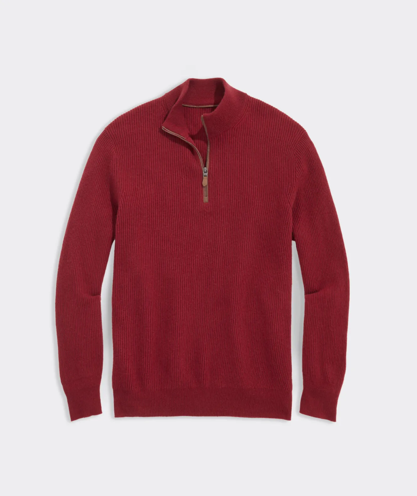 Vineyard Vines Cashmere Fisherman Rib Quarter-Zip Sweater< Quarter-Zips