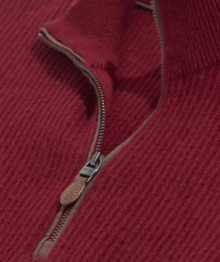 Vineyard Vines Cashmere Fisherman Rib Quarter-Zip Sweater< Quarter-Zips
