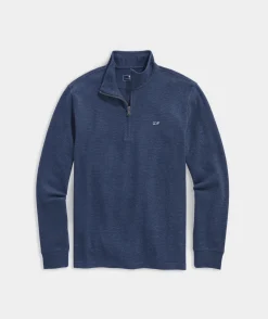 Vineyard Vines Chambray Leather Patch Trucker Hat< Mens|Hats