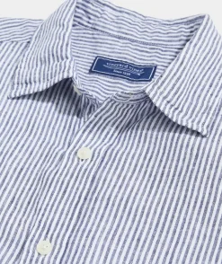 Vineyard Vines Cotton Short-Sleeve Micro Floral Shirt< Mens|Button-Down Shirts