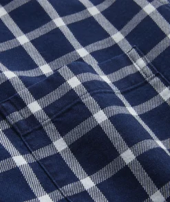Vineyard Vines Cotton Twill Indigo Check Shirt< Button-Down Shirts