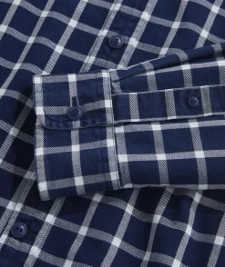 Vineyard Vines Cotton Twill Indigo Check Shirt< Button-Down Shirts
