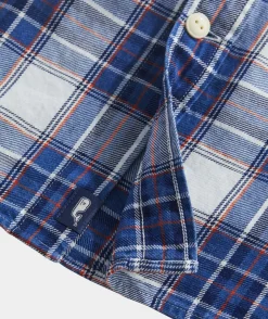 Vineyard Vines Cotton Twill Indigo Plaid Shirt< Button-Down Shirts