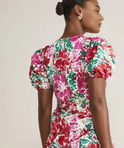 Vineyard Vines Fenwick Floral Puff-Sleeve Top< Shirts & Tops