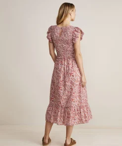Vineyard Vines Fenwick Paisley Smocked Midi Dress< Dresses & Skirts