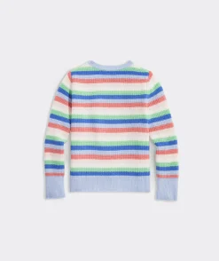 Vineyard Vines Girls' Breton Stripe Mockneck Sweater< Sweaters|Sweatshirts & Sweatpants