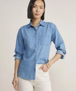 Vineyard Vines Girls' Eyelet Puff-Sleeve Top< Kids|Tops, Tees & Polos