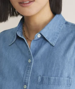 Vineyard Vines Girls' Eyelet Puff-Sleeve Top< Kids|Tops, Tees & Polos