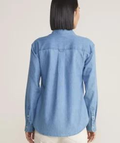 Vineyard Vines Girls' Eyelet Puff-Sleeve Top< Kids|Tops, Tees & Polos