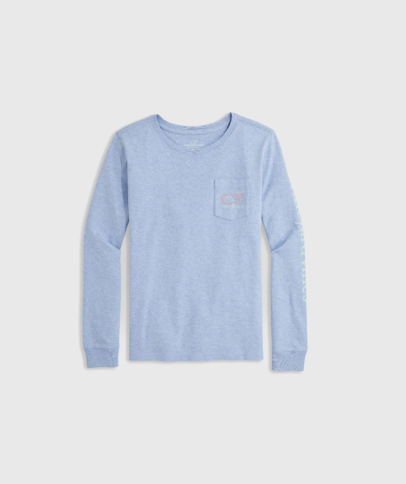 Vineyard Vines Girls' First Down the Slopes Long-Sleeve Pocket Tee< Tops, Tees & Polos