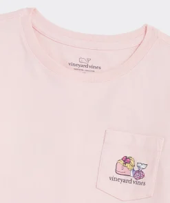 Vineyard Vines Girls' Heathered Vintage Whale Long-Sleeve Pocket Tee< Tops, Tees & Polos
