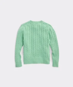 Vineyard Vines Girls' Mixed Cable Cardigan< Sweaters