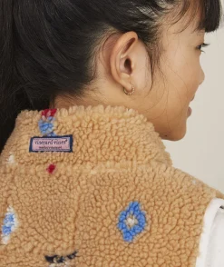 Vineyard Vines Girls' Oversized Metallic Puffer Vest< Jackets, Blazers & Vests