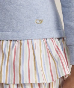 Vineyard Vines Girls' Smocked Puff-Sleeve Dress< Dresses