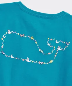 Vineyard Vines Girls' Striped Flutter Long-Sleeve Surfteeâ„¢< Tops, Tees & Polos