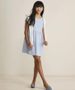 Vineyard Vines Girls' Taffeta Puff-Sleeve Tartan Dress< Dresses