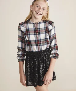 Vineyard Vines Girls' Thanksgiving Parade Whale Long-Sleeve Pocket Tee< Tops, Tees & Polos