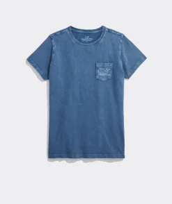 Vineyard Vines Heathered Vintage Whale Short-Sleeve Pocket Tee< Tees