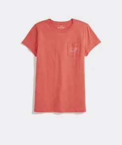 Vineyard Vines Heathered Vintage Whale Short-Sleeve Pocket Tee< Tees